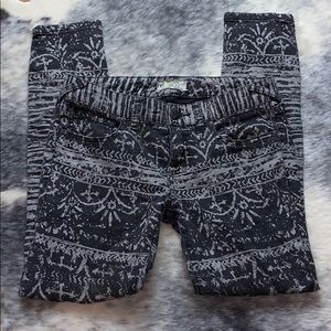 Free People Tribal Print Skinny Jeans 26